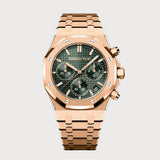 Royal Oak 41 Chronograph In Rose Gold With A Green Dial