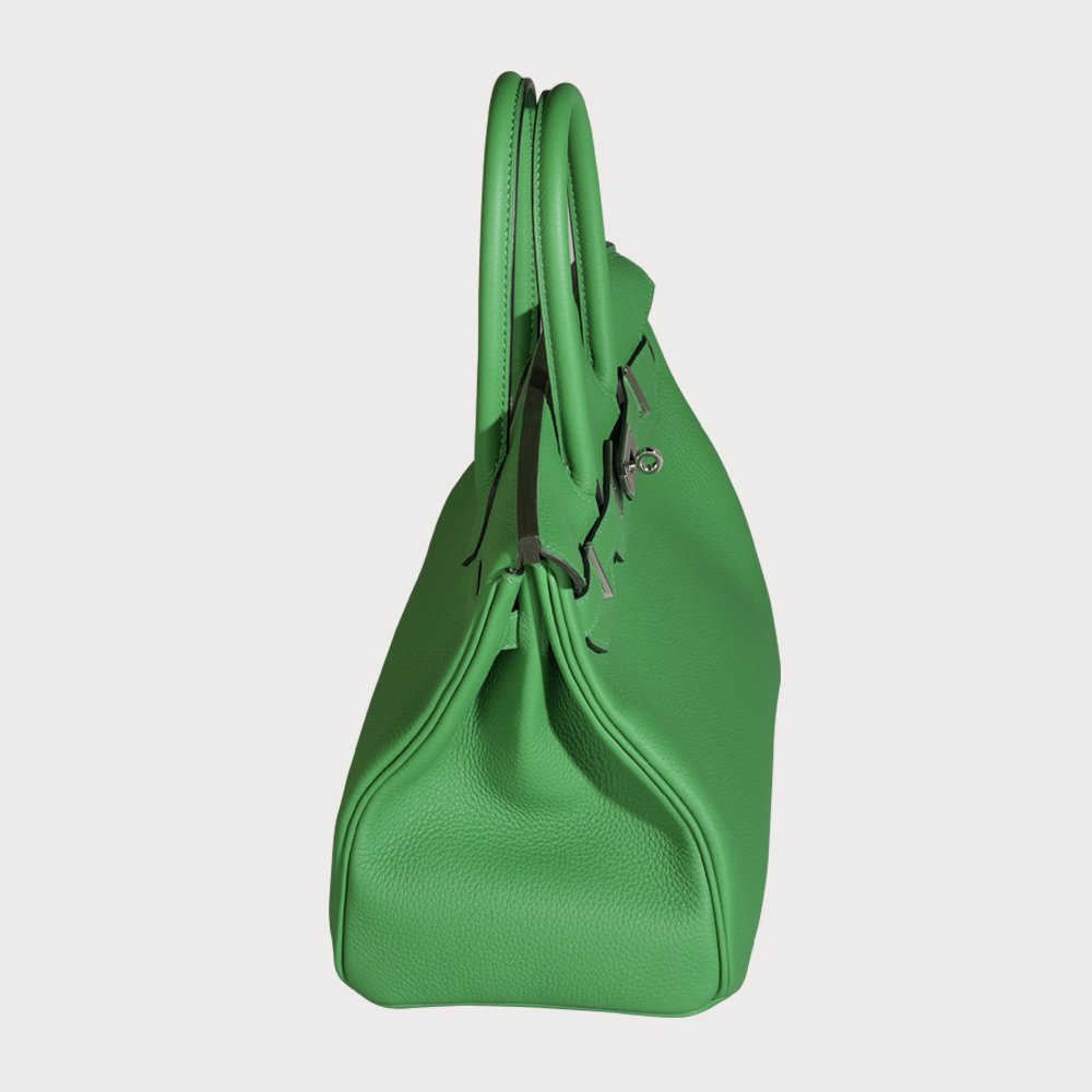 Hermès Birkin 30 Bambou Green With Palladium Hardware In Togo Leather - view 3