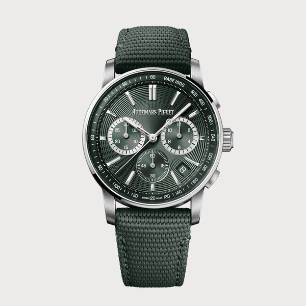 Audemars Piguet Code 11.59 Chronograph In Steel With Green Dial