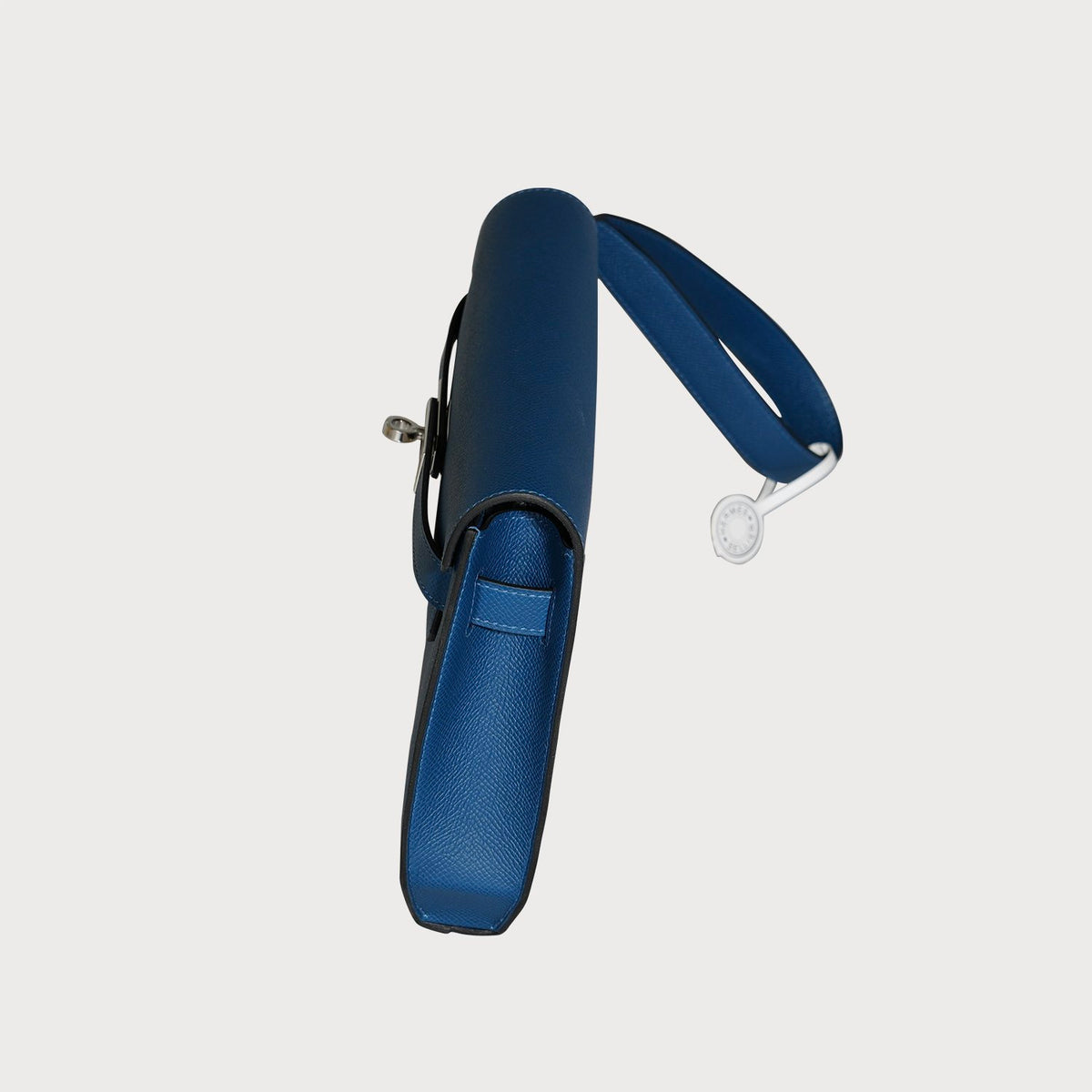 Hermès Kelly Depeche 25 Deep Blue With Palladium Hardware In Epsom Leather - view 11