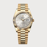 Day-Date 40 Silver In Yellow Gold