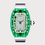 Rm07-02 Green Sapphire & Diamonds
