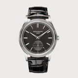 Calatrava With Black Dial In White Gold