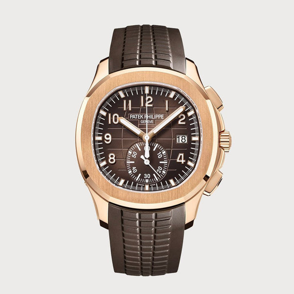 Patek Philippe Aquanaut Chronograph Chocolate Brown In Rose Gold