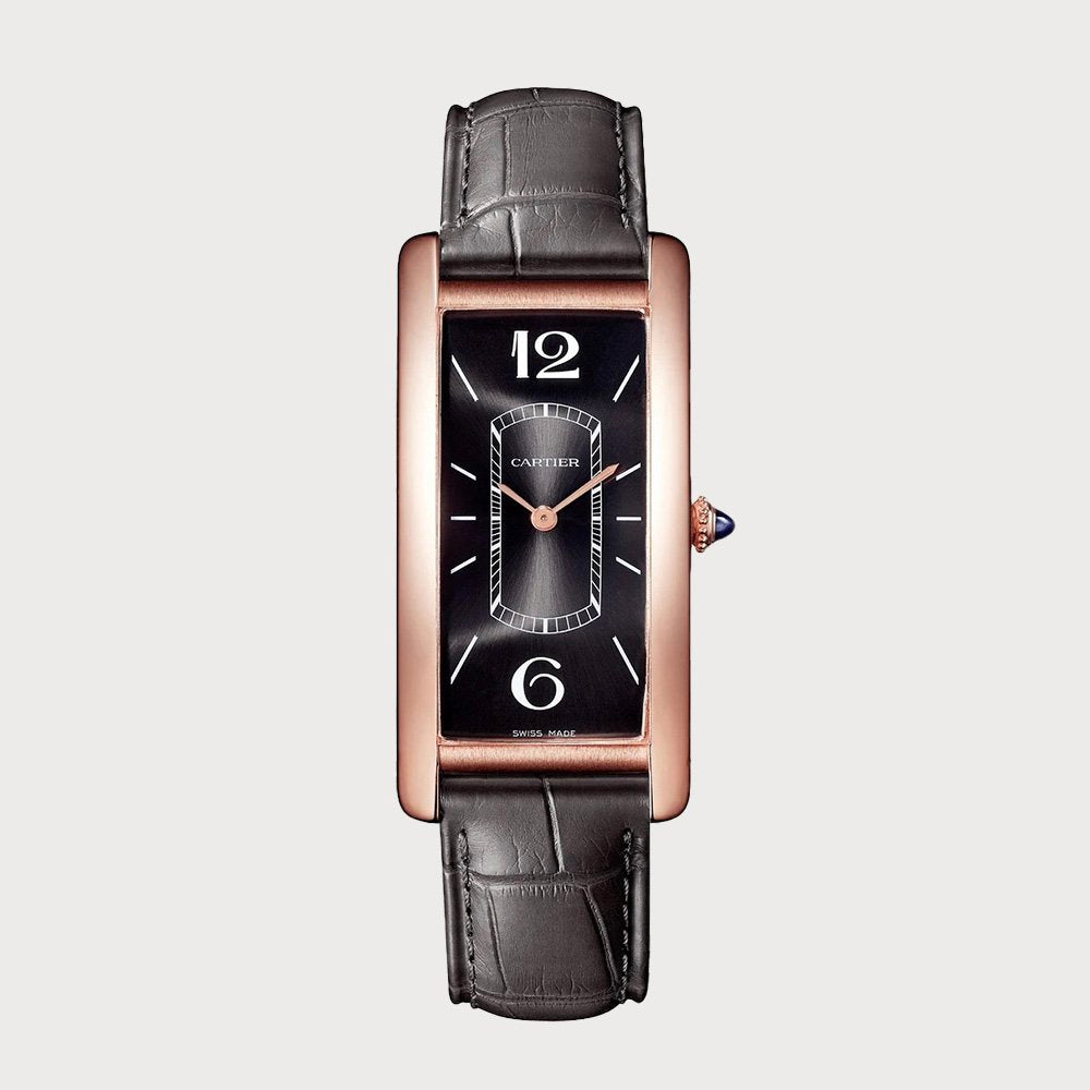 Cartier Tank Cintrée Rose Gold With Black Dial