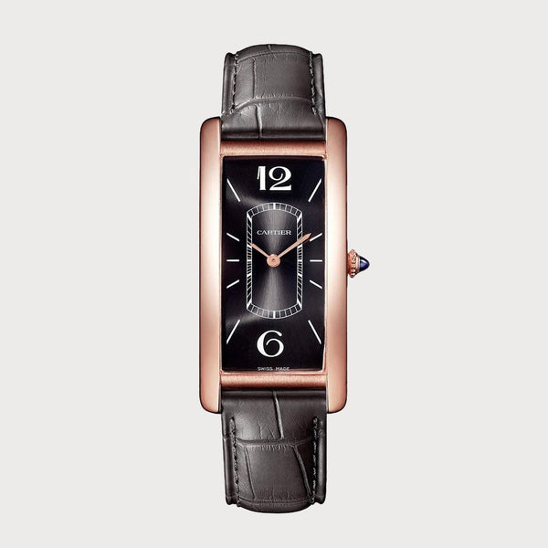 Cartier Tank Cintrée Rose Gold With Black Dial