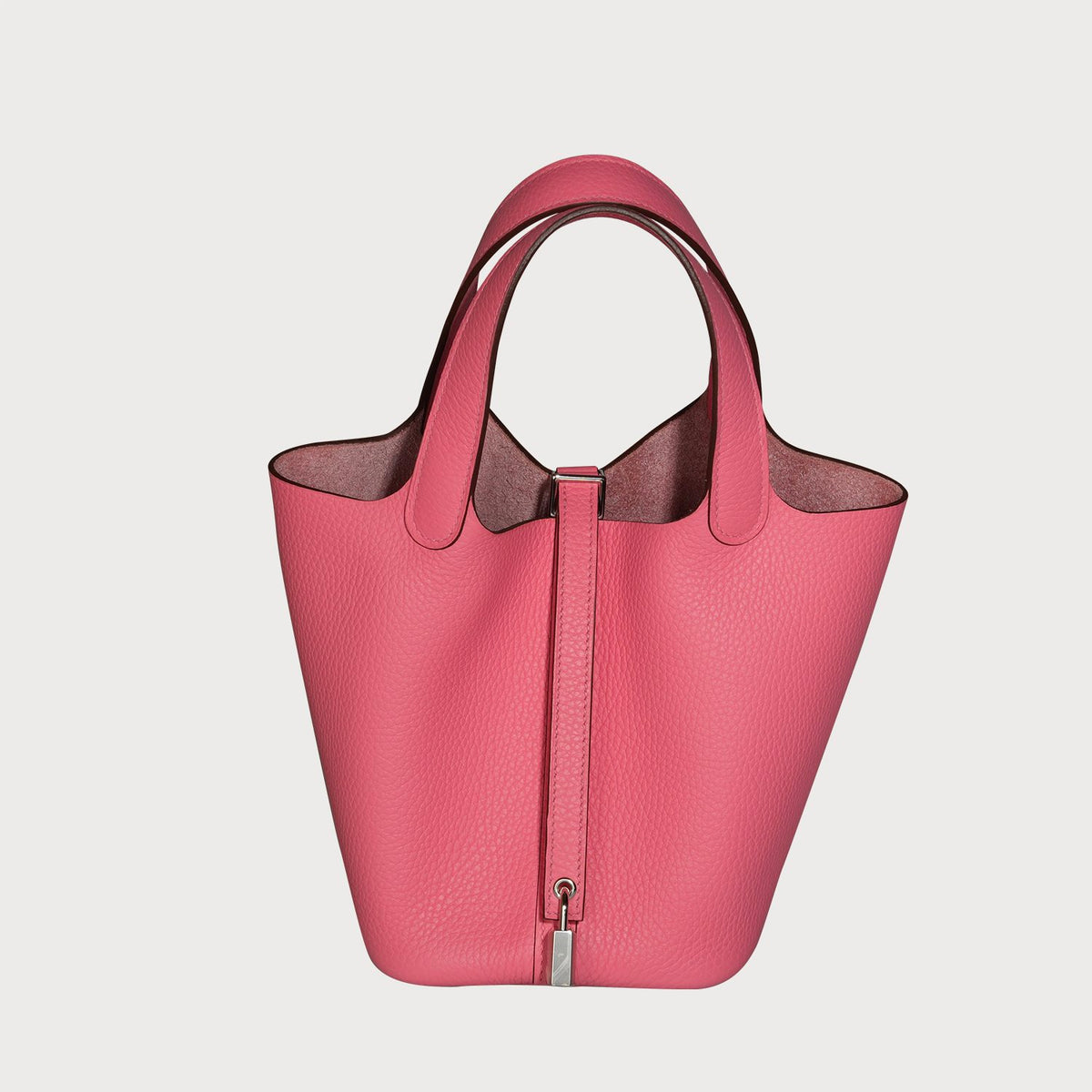 Hermès Picotin Lock 18 Rose Azalée With Palladium Hardware In Taurillon Clemmence - view 8