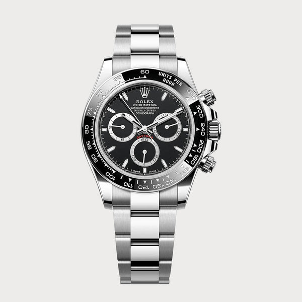 Rolex Daytona Black In Stainless Steel