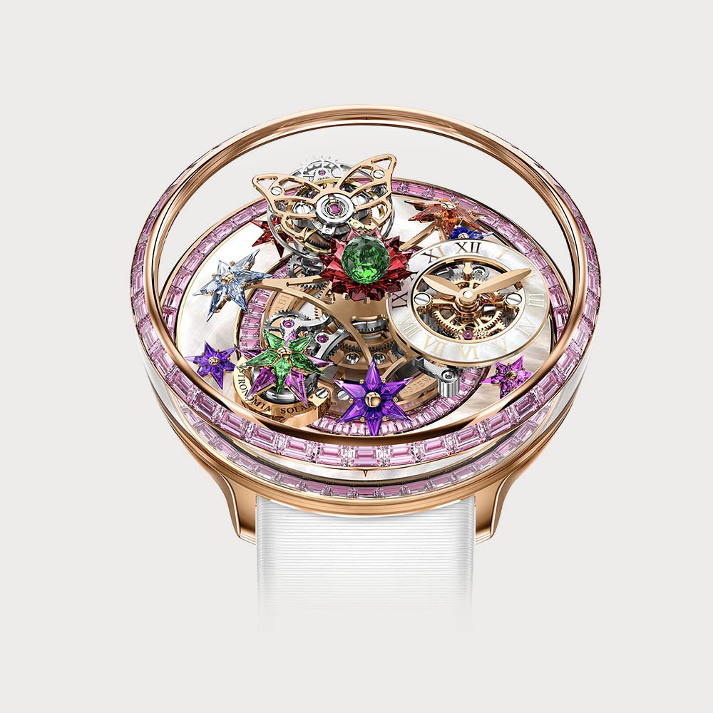 Jacob & Co Astronomia Fleurs De Jardin With Pink Sapphires