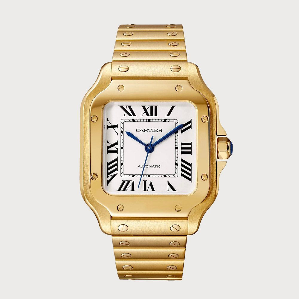 Cartier Santos Medium In Yellow Gold