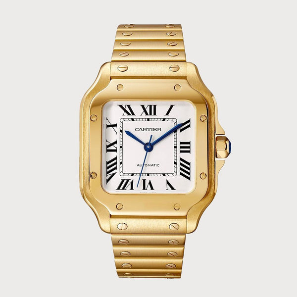 Cartier Santos Medium In Yellow Gold