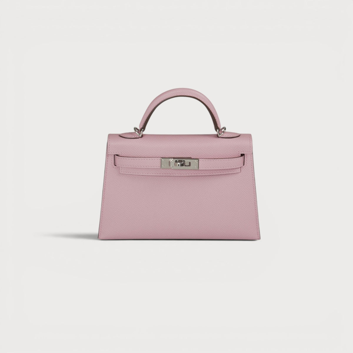Hermes Mini Kelly 20 Mauve Sylvestre Phw Epsom