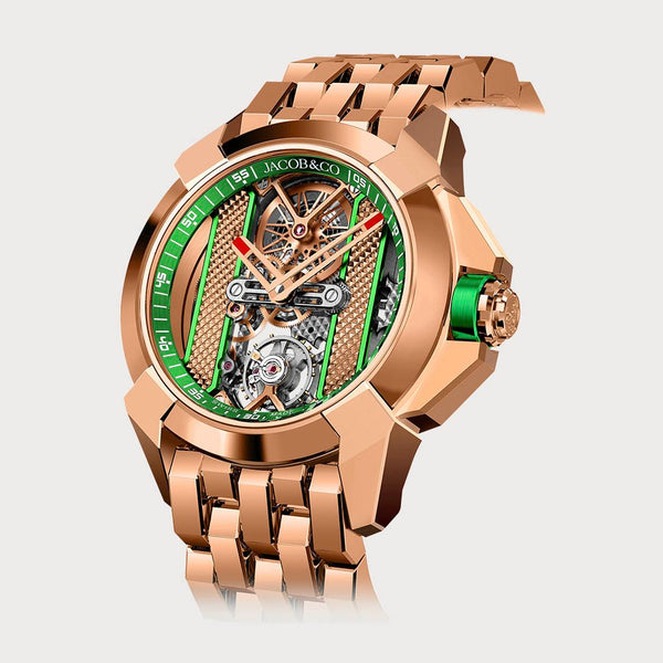 Jacob & Co Epic X Rose Gold With Green Inner Ring