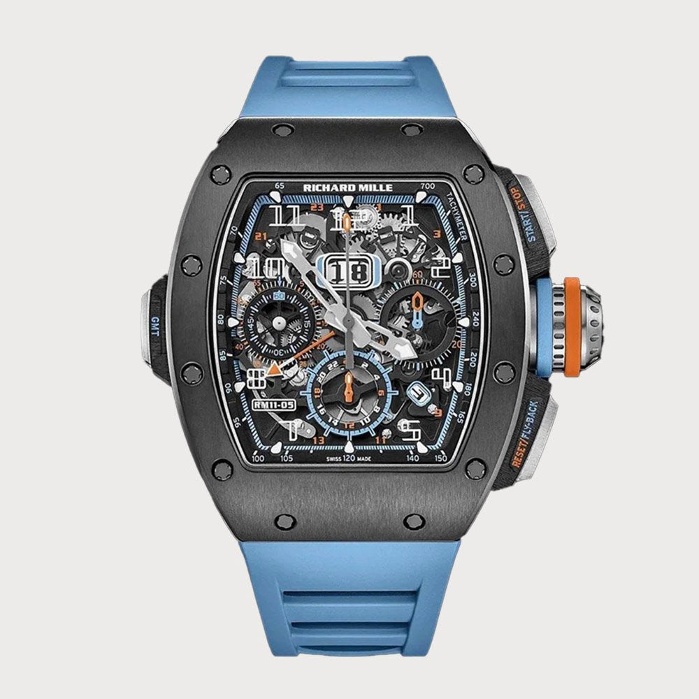 Richard Mille Rm11-05 Ltd Automatic Flyback Chronograph Gmt Black Tpt
