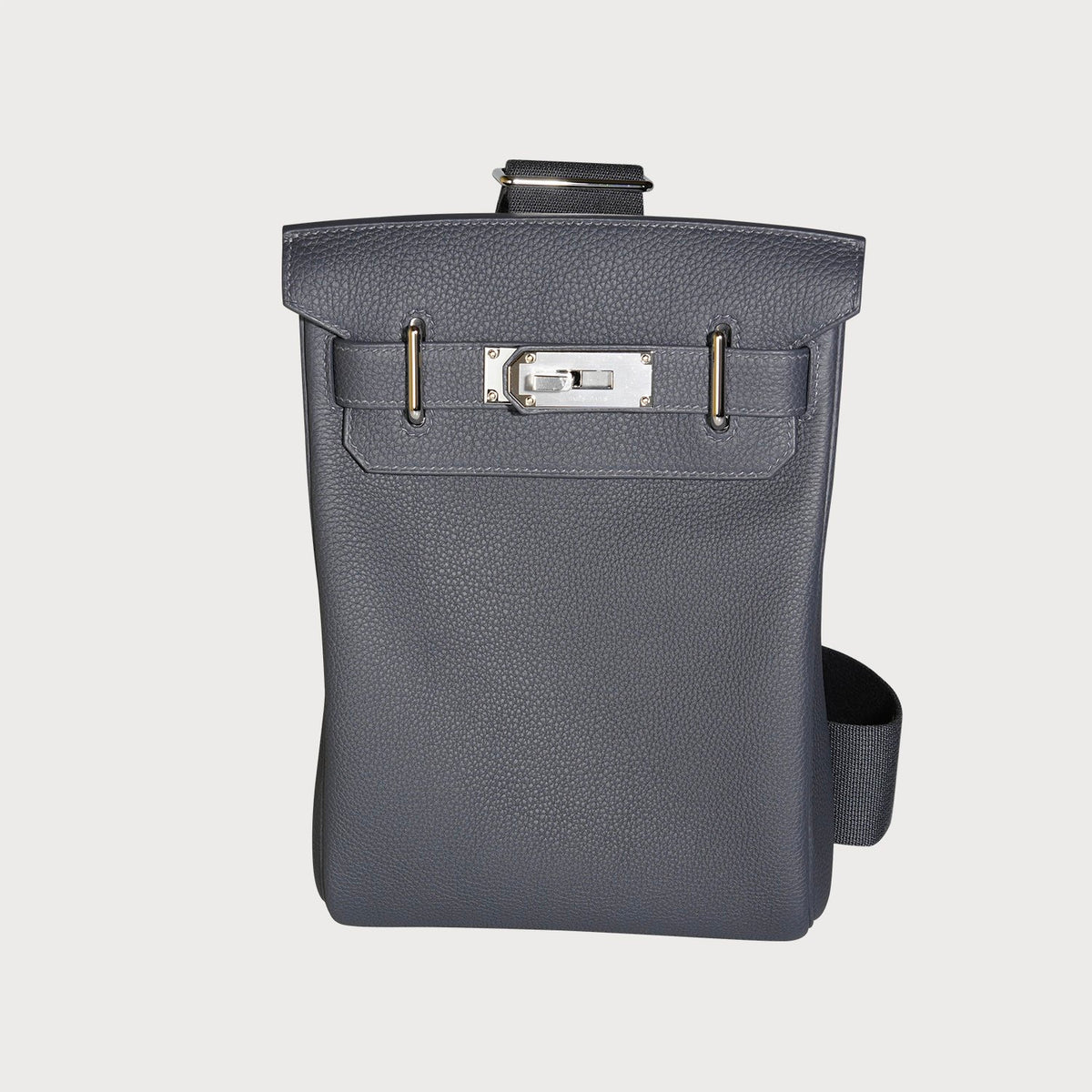 Hermès Hac A Dos Pm Ardoise With Palladium Hardware In Togo Leather - view 8