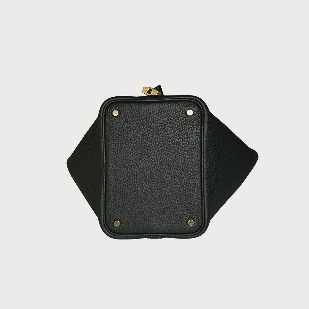 Hermès Picotin Lock 18 Vert Foncé With Gold Hardware In Taurillon Clemmence Leather - view 6