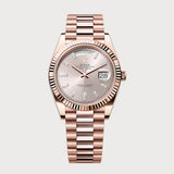Day-Date 40 Sundust Dial Set With Baguette-Cut Diamonds In Rose Gold