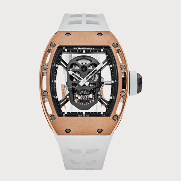 Richard Mille Rm052 Skull Tourbillon In Rose Gold