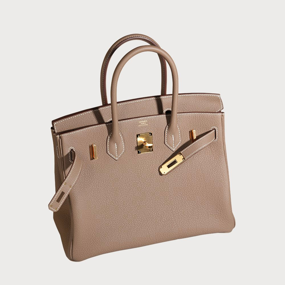 Hermès Birkin 30 Etoupe With Gold Hardware In Togo Leather - view 6