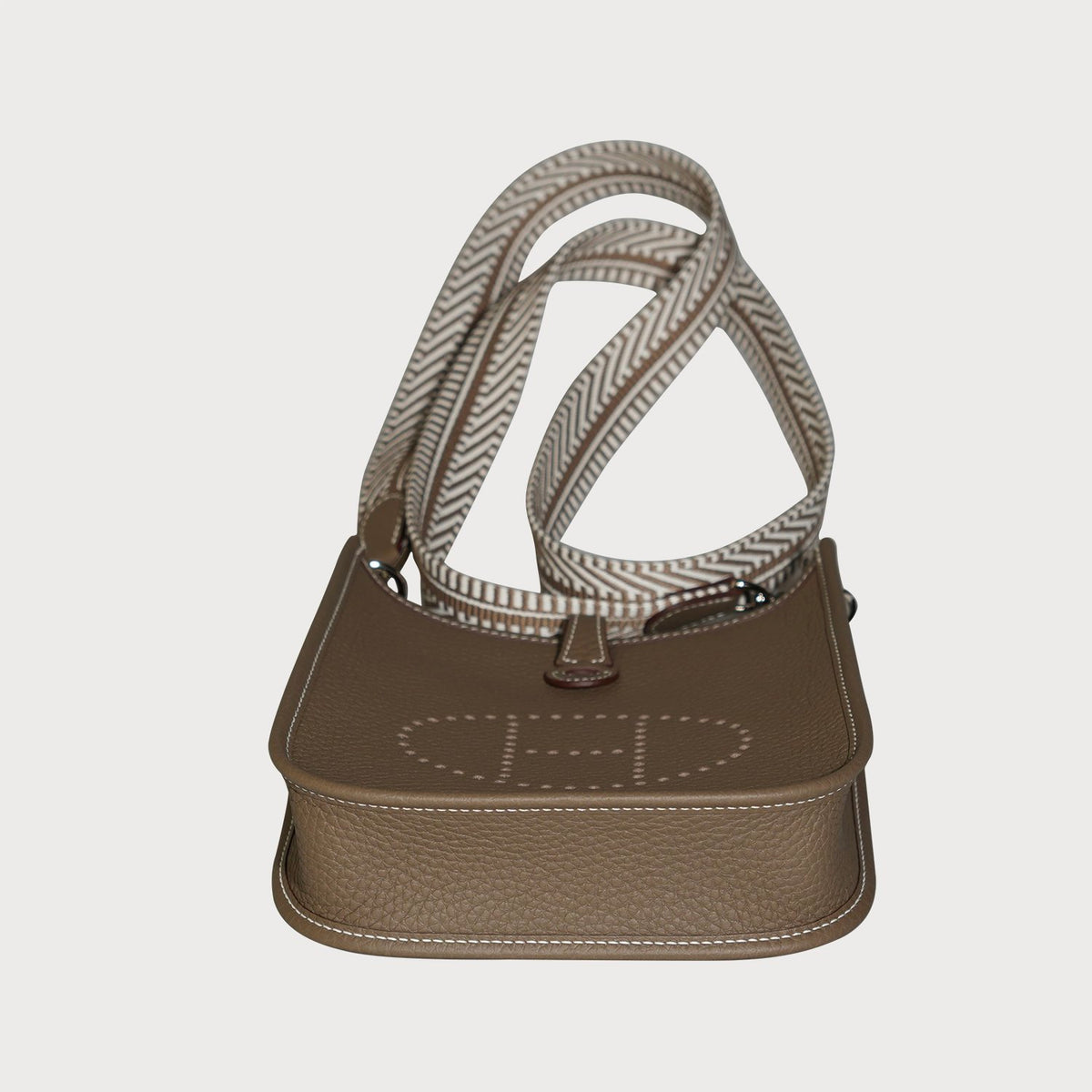 Hermès Evelyne 16 Etoupe With Palladium Hardware In Clemmence Leather With Amazone Strap - view 6