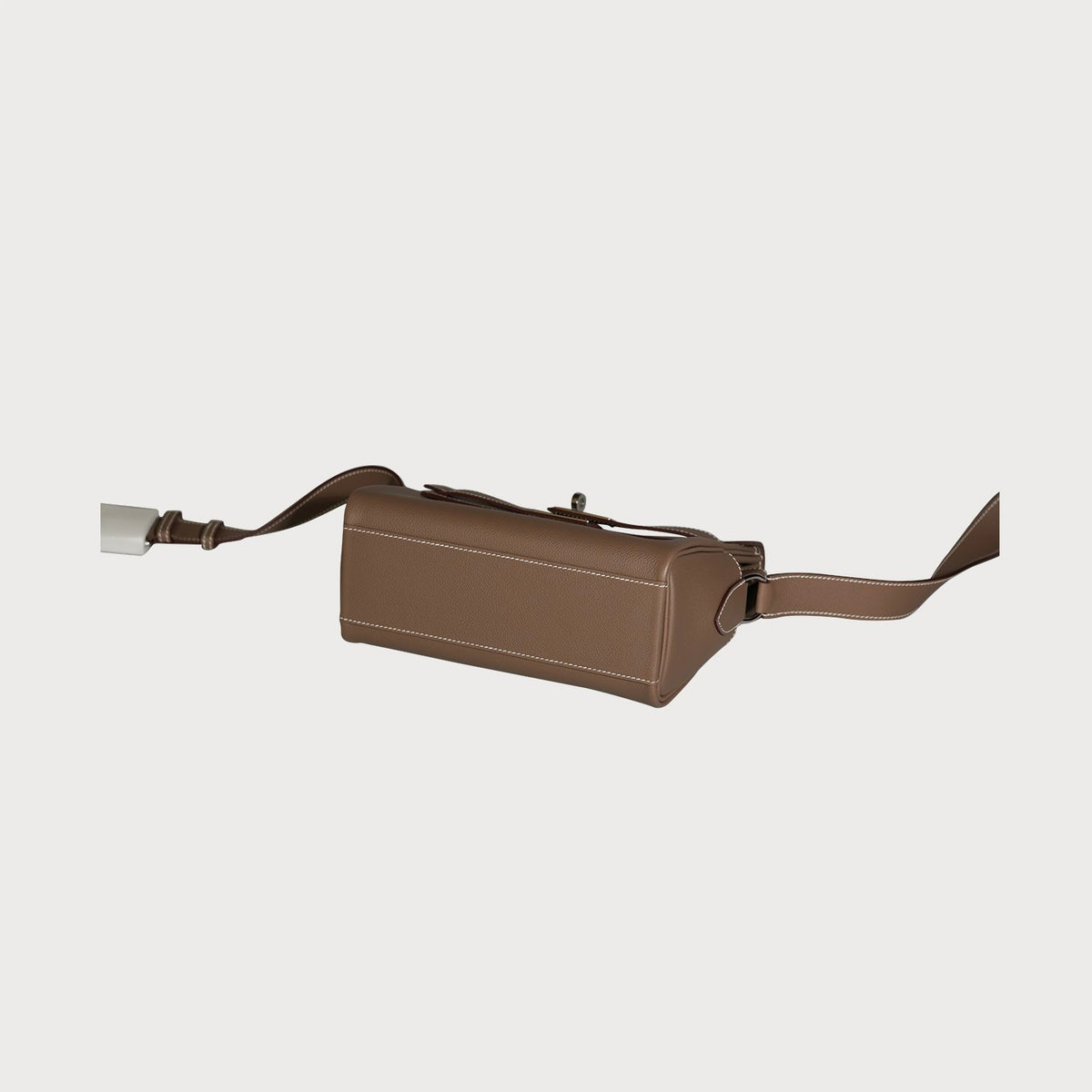 Hermès Kelly Messenger Pm Etoupe With Palladium Hardware In Evercolor Leather - view 6