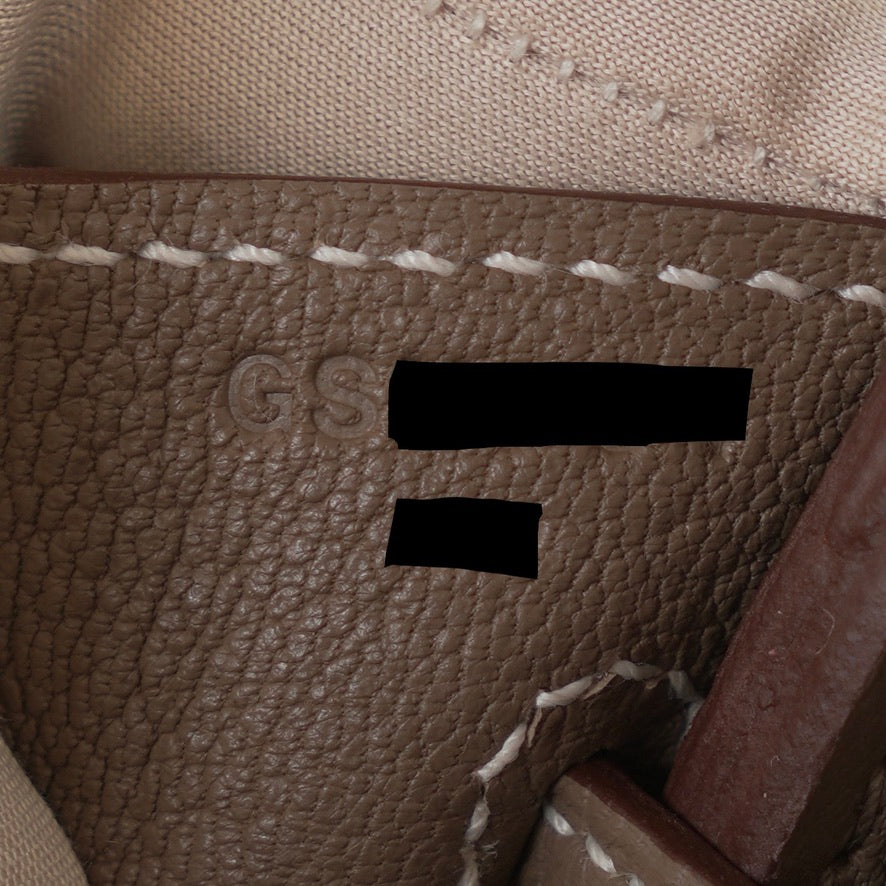 Hermes Birkin 25 Etoupe Phw Togo Retourne