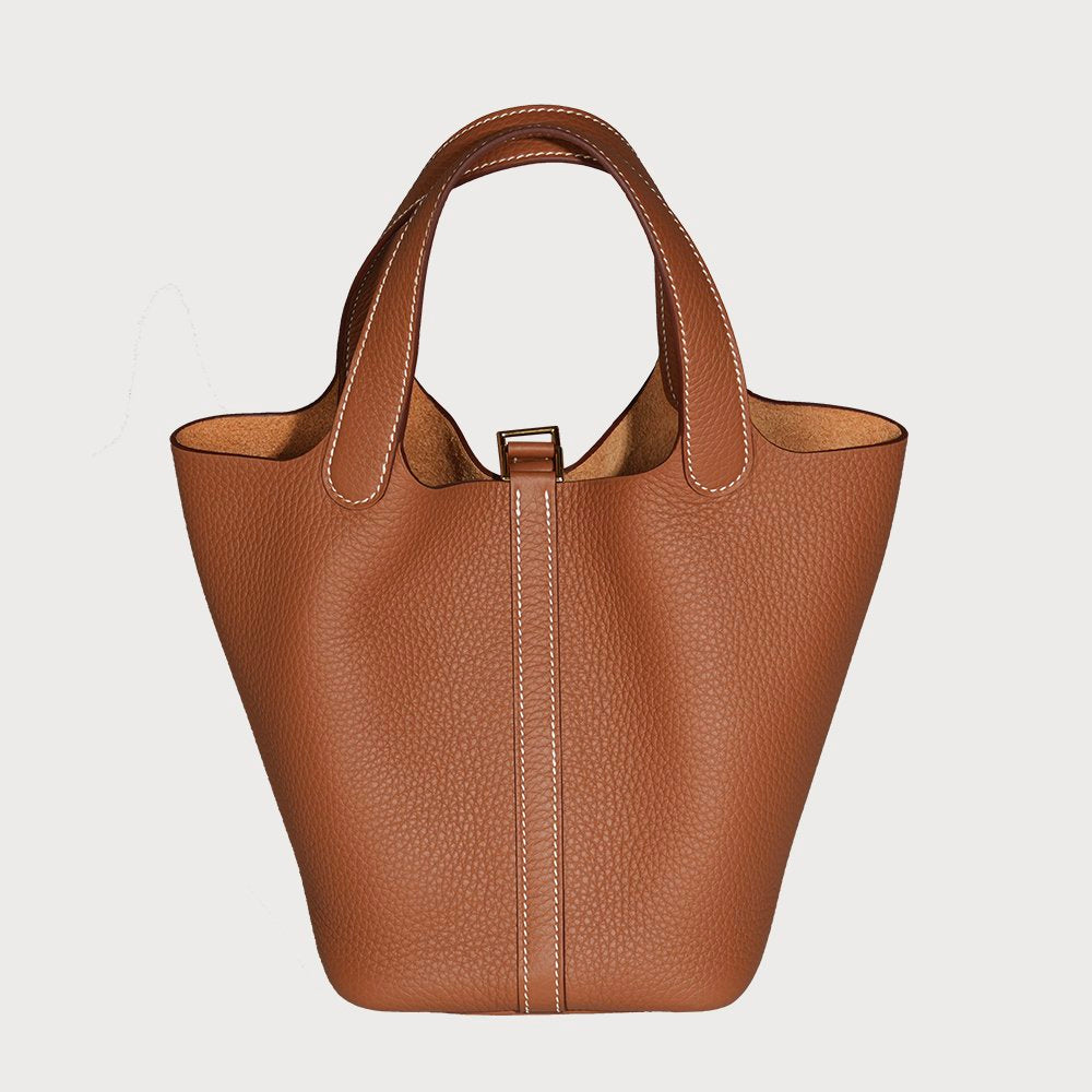 Hermès Picotin Lock 18 Gold With Gold Hardware In Taurillon Clemmence - view 4