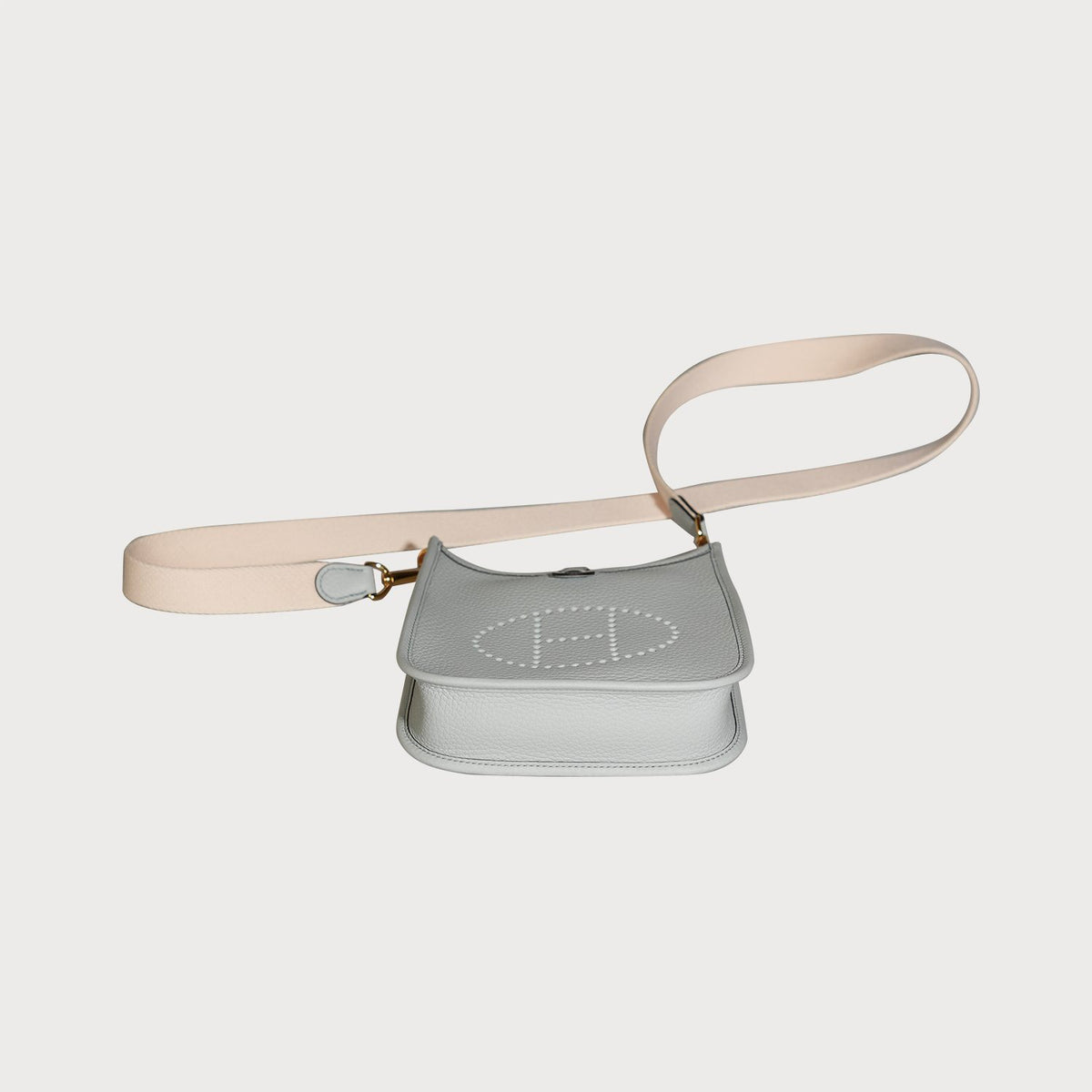Hermès Hermes Evelyne 16 Blue Pale With Gold Hardware In Clemmence Leather - view 12