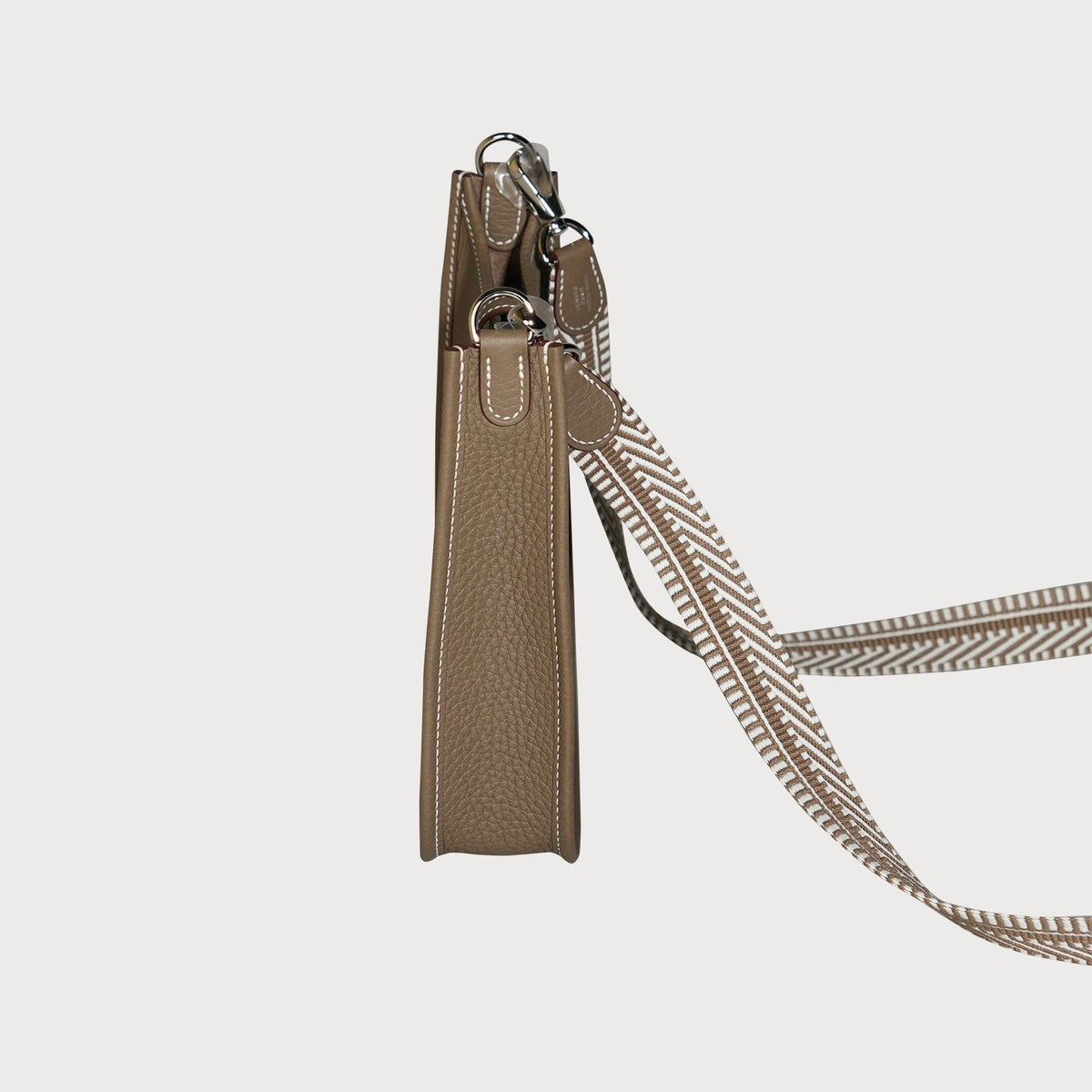 Hermès Evelyne 16 Etoupe With Palladium Hardware In Clemmence Leather With Amazone Strap - view 9