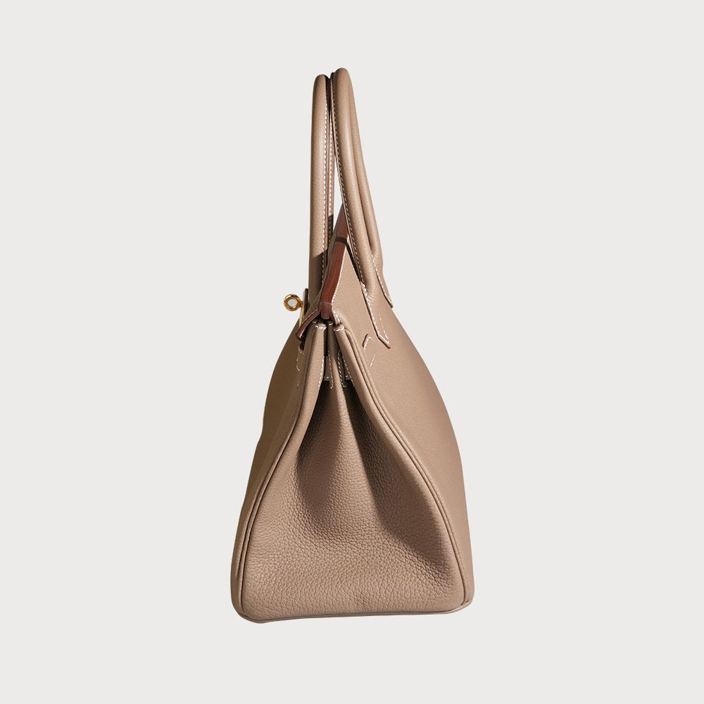 Hermès Birkin 30 Etoupe With Gold Hardware In Togo Leather - view 3