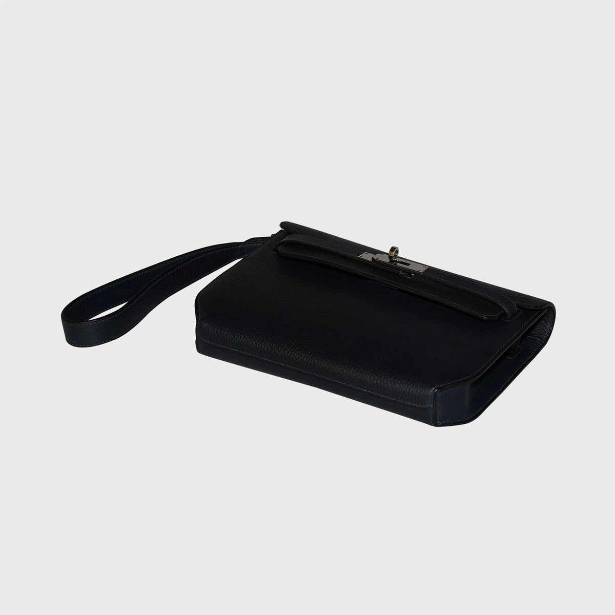 Hermès Kelly Depeche 25 Bleu Nuit With Palladium Hardware In Cuir Galop Leather, H083318ck - view 7