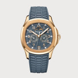 Aquanaut Luce Annual Calendar In Rose Gold With Blue Dial
