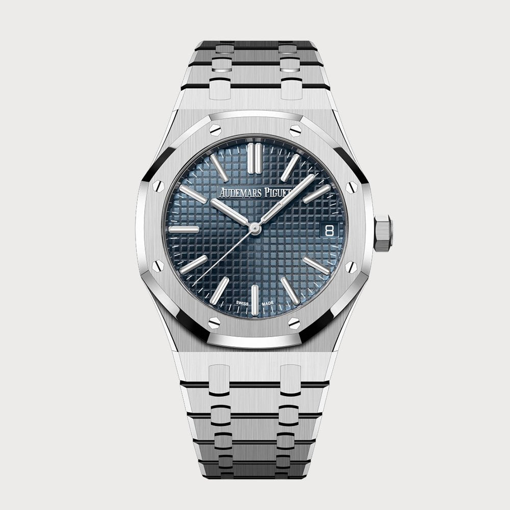 Audemars Piguet Royal Oak 41 With Blue Dial In Steel