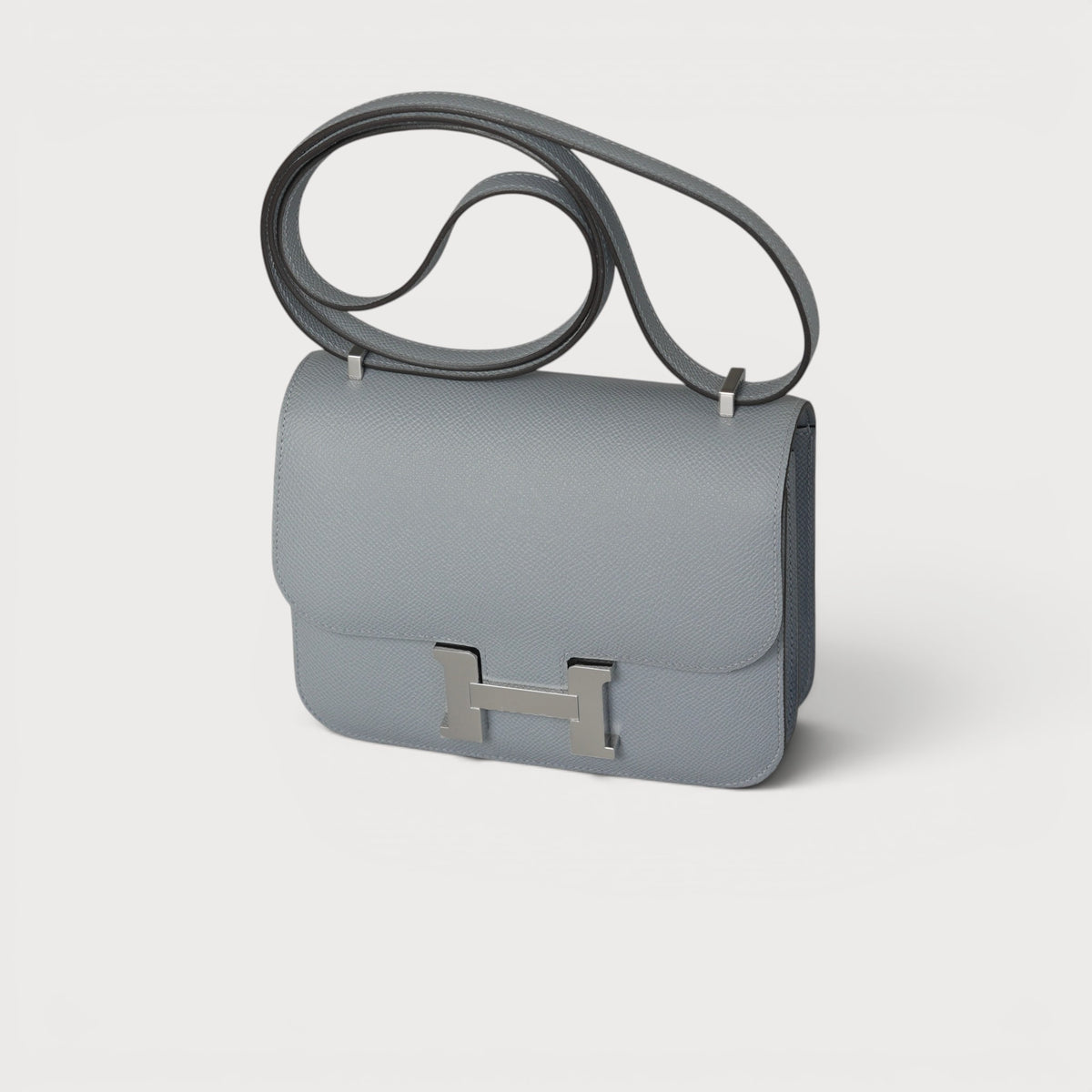 Hermes Constance 18 Mini Gris Pantin PHW