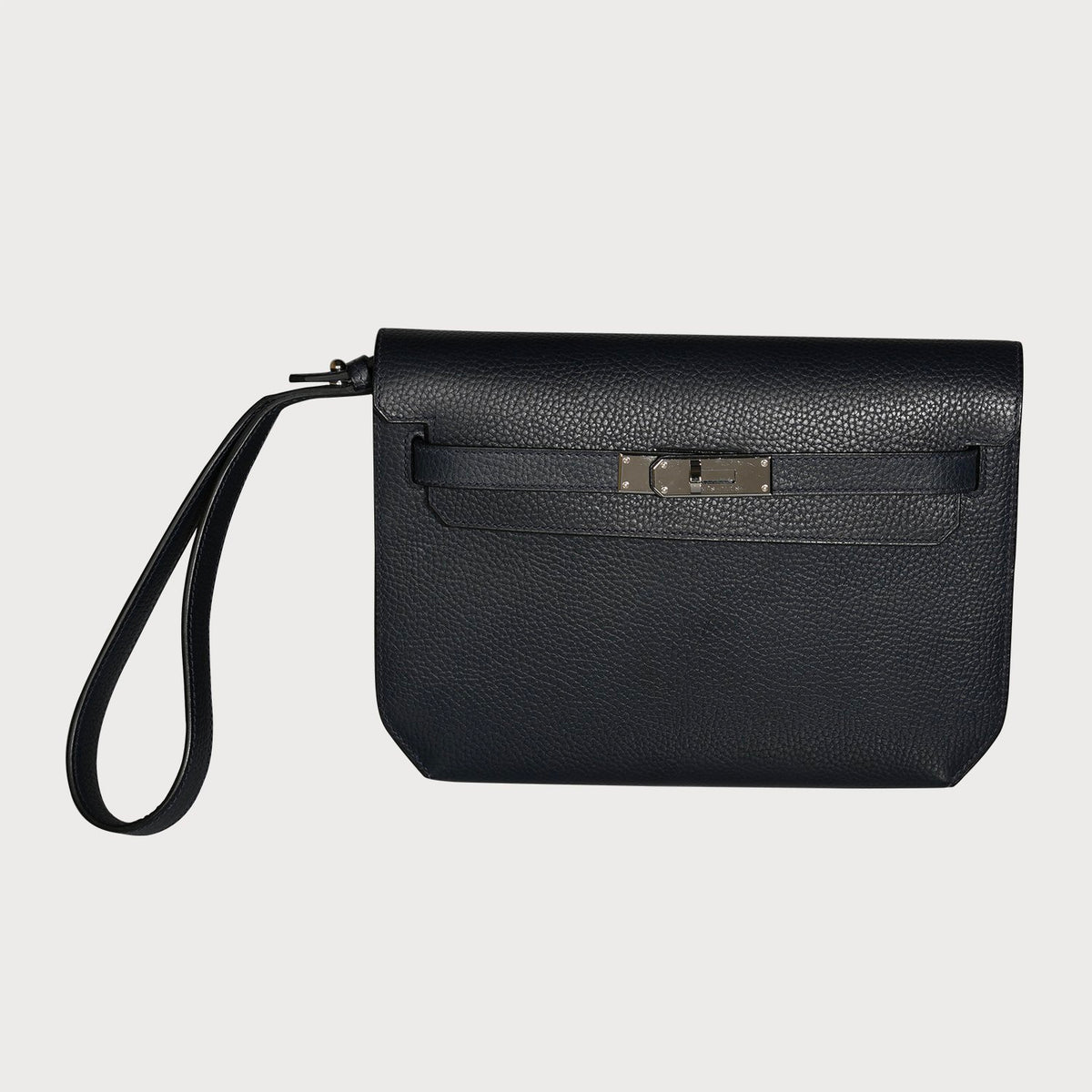 Hermès Kelly Depeche 25 Bleu Nuit With Palladium Hardware In Cuir Galop Leather, H083318ck - view 2