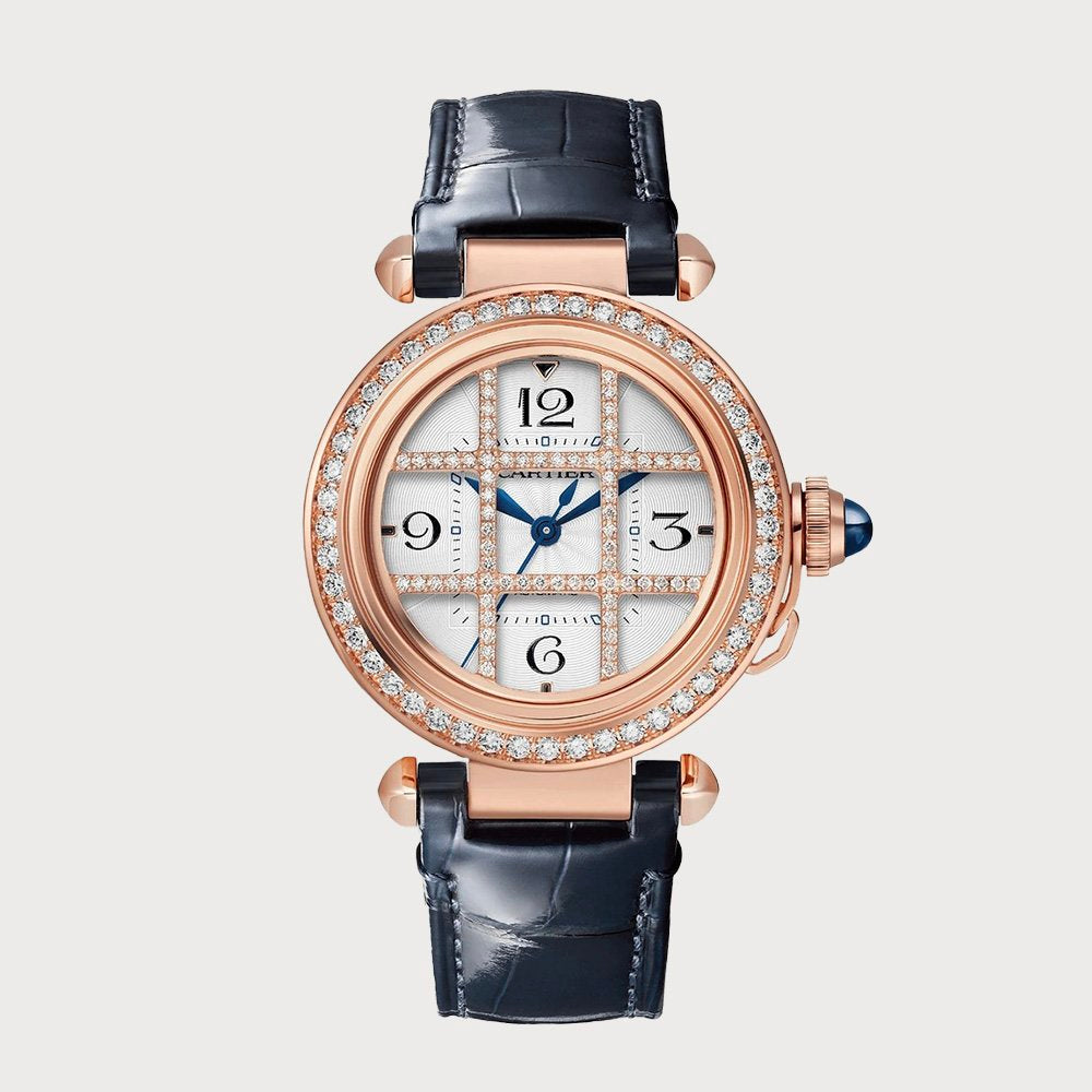 Cartier Pasha Grille 35mm Diamond Set In Rose Gold