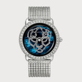 Révélation D'une Panthère 37mm Diamond Set With Blue Lacquer Dial