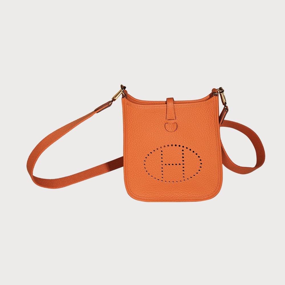 Hermès Evelyne 16 Orange With Gold Hardware In Taurillon Clemmence Leather - view 5