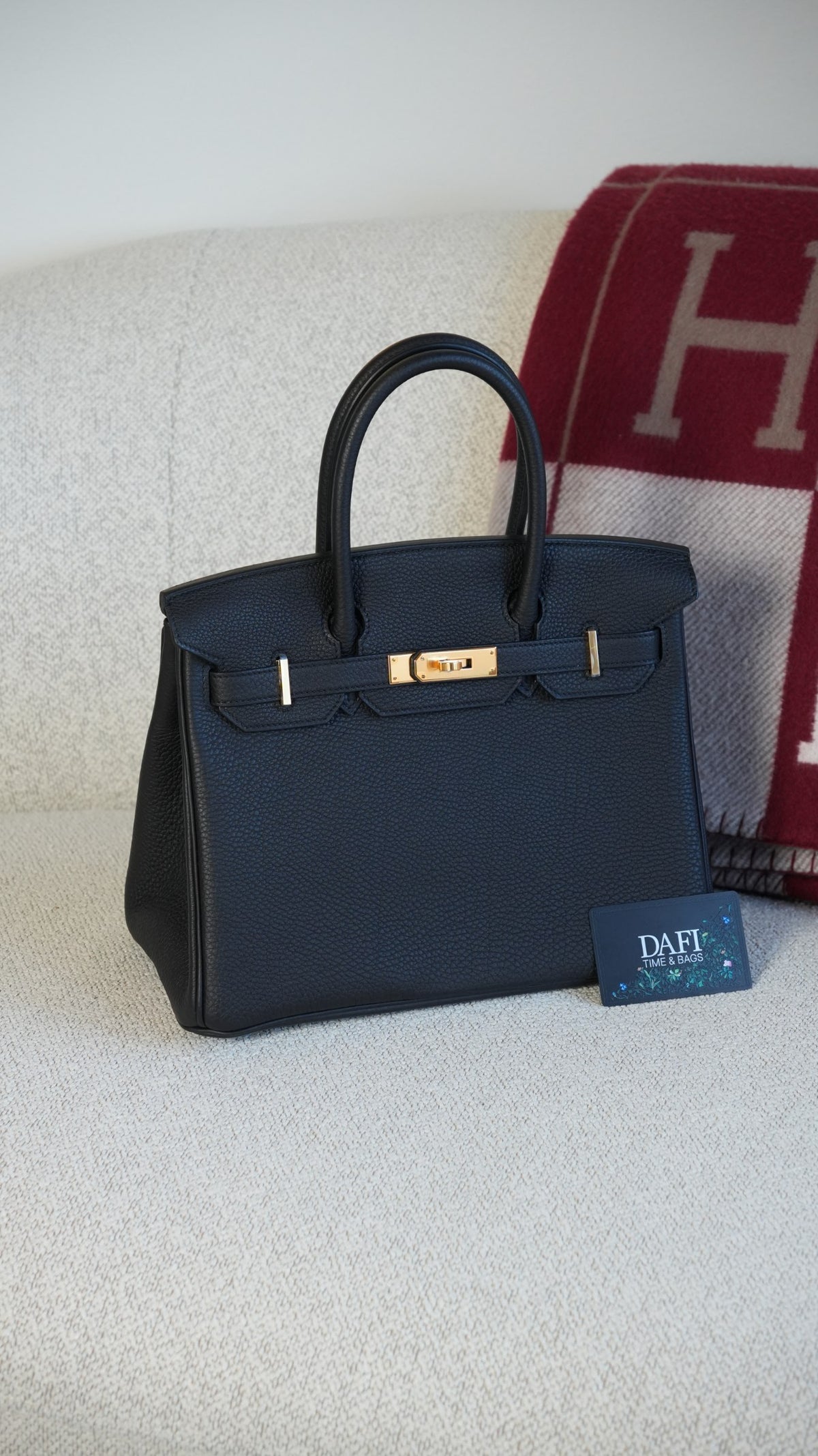Hermes Birkin 30 Togo Noir GHW