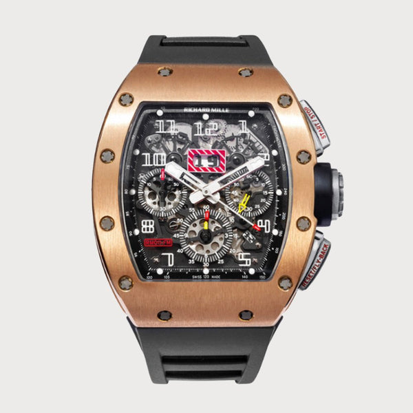 Richard Mille Rm011 Felipe Massa Flyback Chronograph In Rose Gold