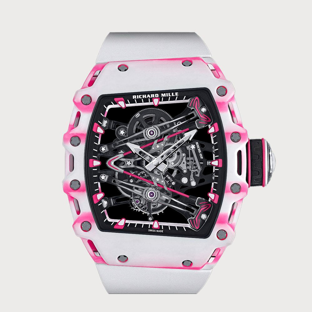 Richard Mille Rm38-02 Bubba Watson Tourbillon White & Pink Quartz Tpt