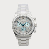 Daytona Platinum With Pave Dial With Baguette-Cut Diamond Bezel