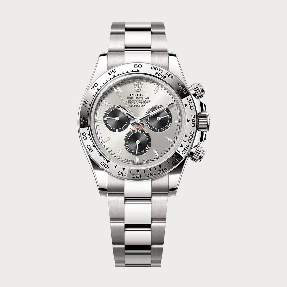 Rolex Daytona In White Gold With Silver Dial