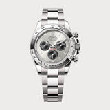 Daytona In White Gold With Silver Dial