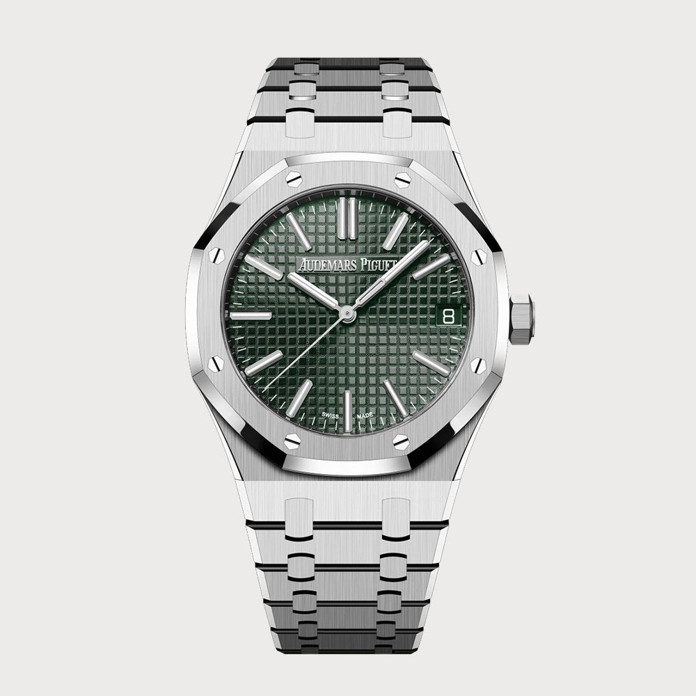 Audemars Piguet Royal Oak 41 With Green Dial In Steel