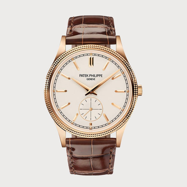 Patek Philippe Calatrava With White Dial In Rose Gold
