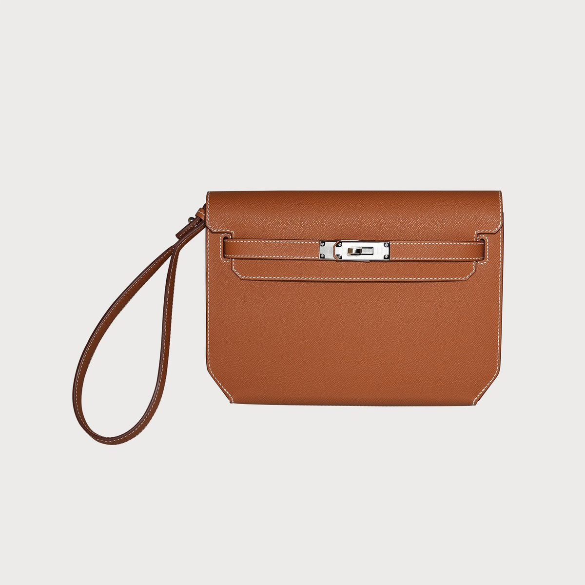 Hermès Kelly Depeche 25 Gold With Palladium Hardware In Epsom Leather - view 8