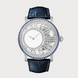 Rotonde 42mm Mysterious Hour Skeleton With Diamonds & Blue Sapphires