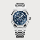 Royal Oak 41 Perpetual Calendar In Stainless Steel With Blue Dial