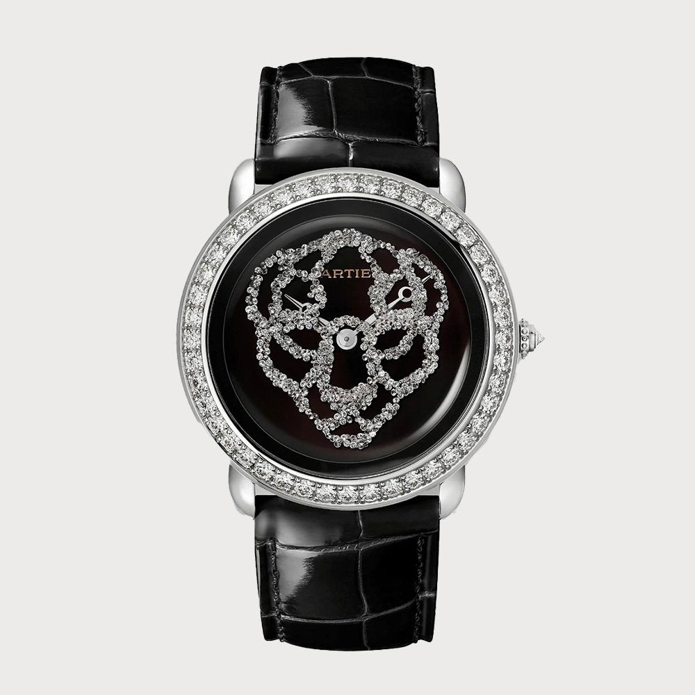 Cartier Révélation D'une Panthère 37mm Diamond Set With Black Lacquer Dial